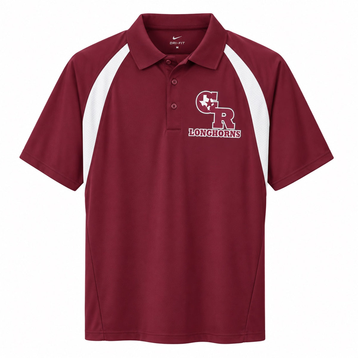 GR Longhorns Maroon Sport-Tek Polo