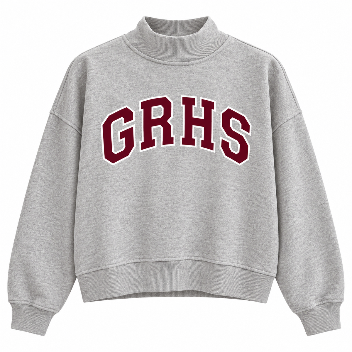GRHS Gray Mock Neck Sweatshirt (PRE ORDER)