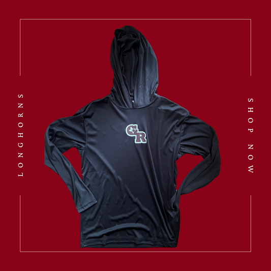 GR Black Long Sleeve Performance Hoodie