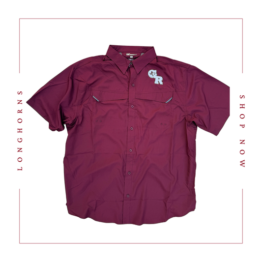 GR Maroon Fishing Shirt