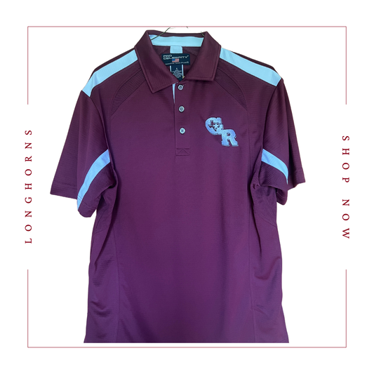 GR Maroon Golf Polo Shirt