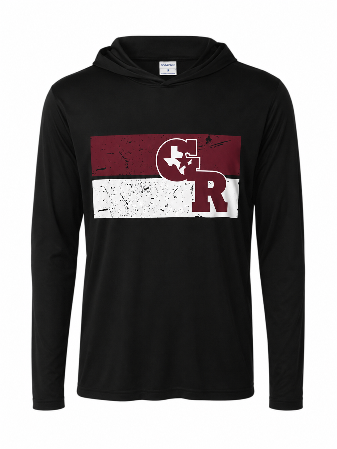 GR Black  Long Sleeve Performance Hoodie