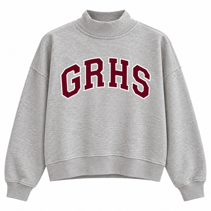 GRHS Gray Mock Neck Sweatshirt (PRE ORDER)