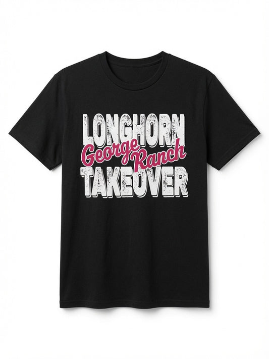 Longhorn Takeover Black Short Sleeve T-Shirt
