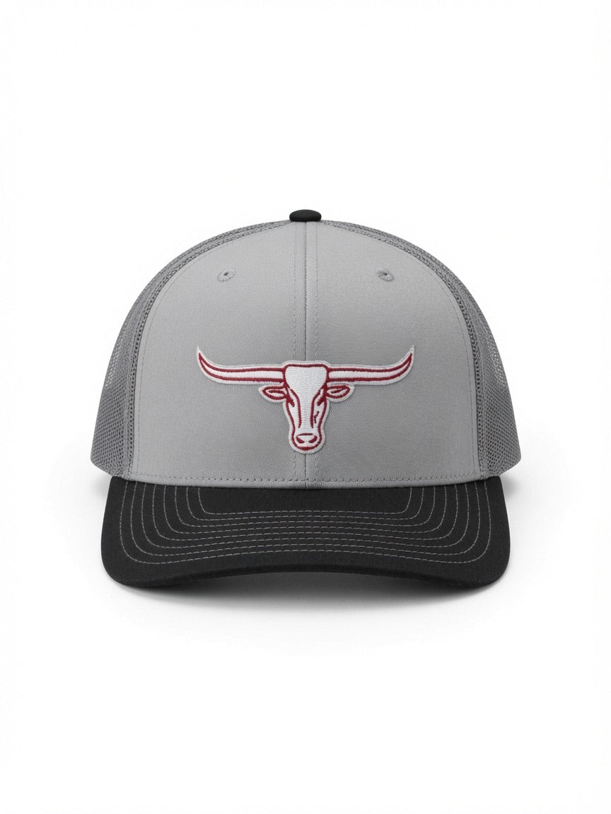 Gray & Black Longhorn Hat
