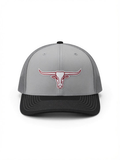 Gray & Black Longhorn Hat