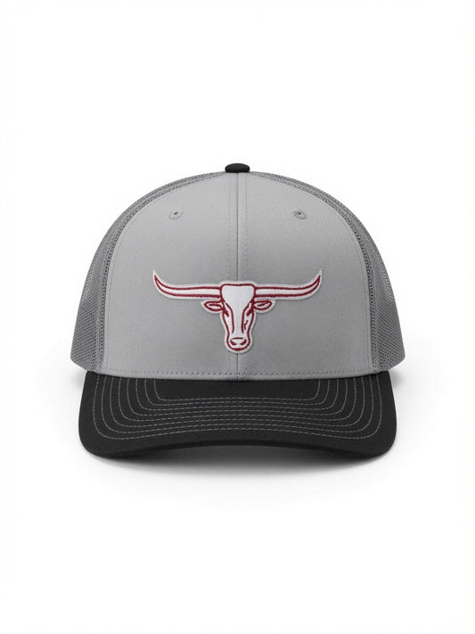 Gray & Black Longhorn Hat