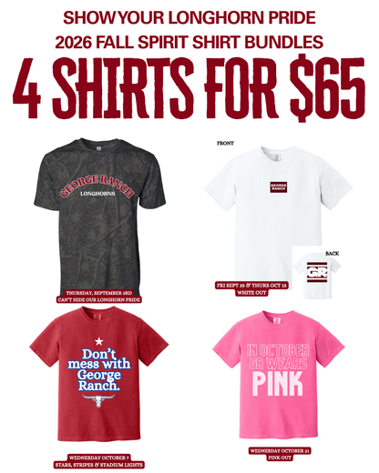 2026 School Spirit Shirt Bundle PRE ORDER